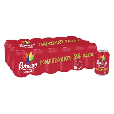 (Pomegranate) Rubicon Pack Sparkling Guava Flavoured Fizzy Drink with Real Fruit Juice, Handpick