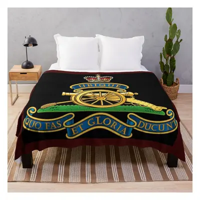 Fleece Throw Blanket Royal Artillery Badge for Sofa Couch Kids x Inches