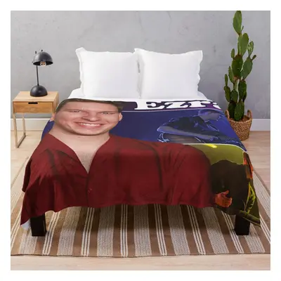 Fleece Throw Blanket george tour ezra concert kokbisa for Sofa Couch Kids x Inches