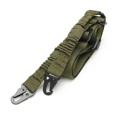 (Green) EDC Point Sling Multi-Use Two Point Gun Sling String Clip Sling CS Tactics Gadget 2.16m