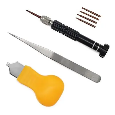 Watch Battery Replacement Tool Watch Back Removal Kit Screwdriver Set Tweezer Pry Watch Cover Ca