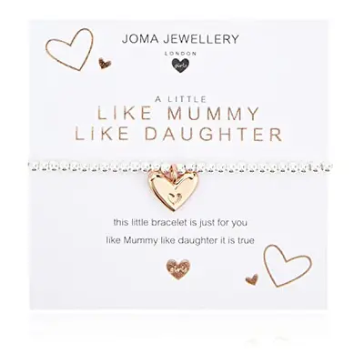 Joma Jewellery A LITTLE LIKE MUMMY LIKE DAUGHTER Silver Bracelet 15.5cm stretch