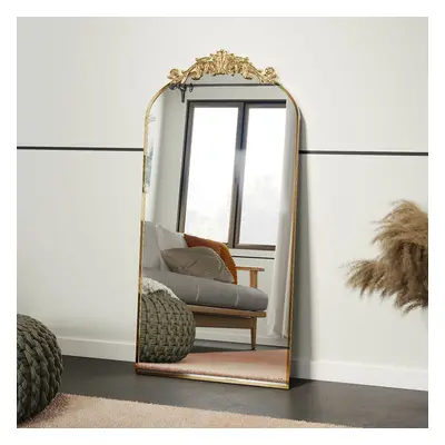 Vintage Gold Decorative Wall Mirror, 60cm W x 120cm H