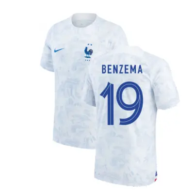 (M) France Away Shirt (BENZEMA 19)