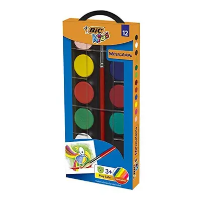 Bic Kids Watercolours Painting Set - Assorted Colours, Pack of