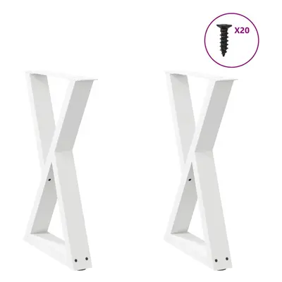 (white, x (72-73.3) cm) vidaXL Coffee Table Legs pcs Black 60x(30-31.3) cm Steel