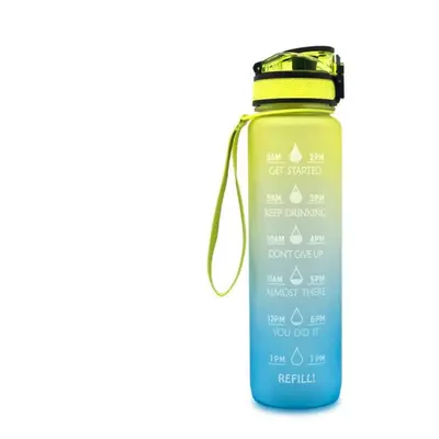 (8) 1000ML Portable Leakproof Cup Bottle Sports Plastic Cup BPA Free Bottle Space Cup Climbing C