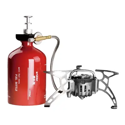 Portable Camping Stove Oil/Gas Multi-Use Gasoline Stove 1000ml Picnic Cooker Hiking Equipment