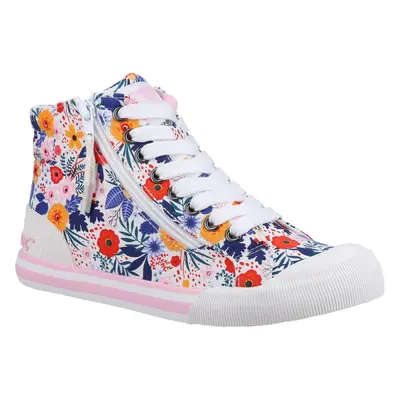 (White, (Adults')) Rocket Dog Jazzin Malden Floral Cotton Women's White/Multi Trainers