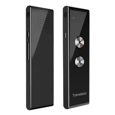 (black) Portable Multi Language Voice Translator T8+ Plus Ai Translator Real Time Instant Two-wa