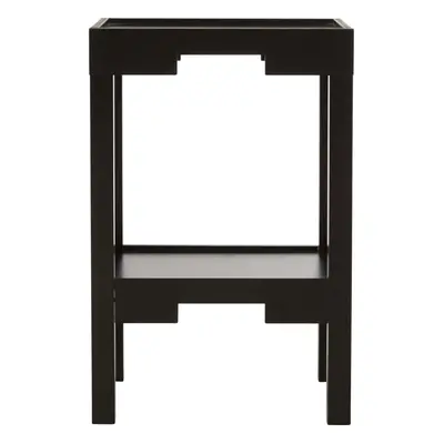 Oriental Design Black Corner Table, Versatile Bed Side Table, Small Lounge Table, Lightweight Ta