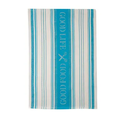 TEA TWL JAQRD TEAL18X28 (Pack of 6)