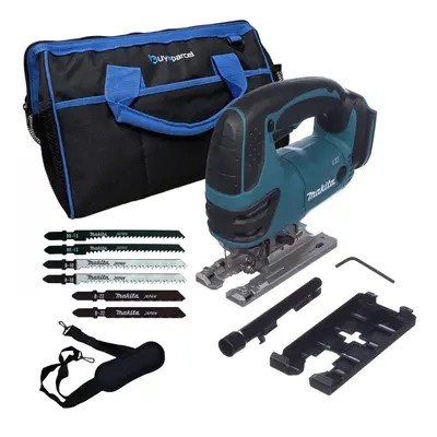 Makita DJV180Z 18v Top Handle Jigsaw LXT Lithium Cordless + 6x Blades + 16" Bag