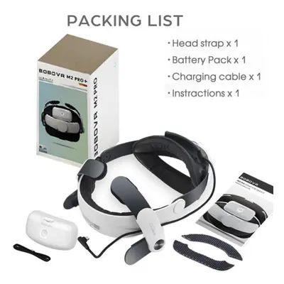 Bobovr M2 Pro+ Battery Pack Head Strap For Oculus Quest Magnetic Connection 5200mah Replaceable 