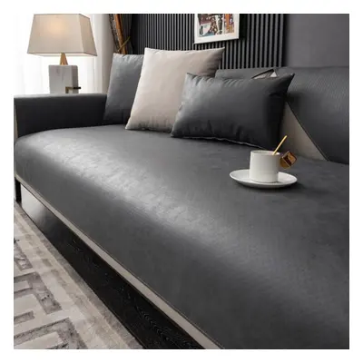 (110*240cm, dark gray) Non-slip Comfortable Sofa Cover