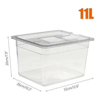 (11L) 11l Sous Vide Container With Lid Liter Water Tank Bath For Circulator Sous Vide Culinary I