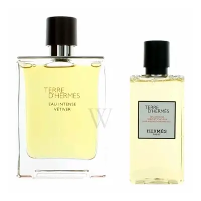 Terre D'Hermes Eau Intense Vetiver 3.4 oz EDP spray+ 2.8 gel Men's Set