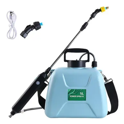 (blue) 5l Rechargeable Shouldered Sprinkler Handheld Electric Sprayer Agriculture Tools Watering