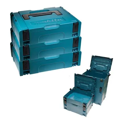 Makita MAKPAC Pack of x Stacking Connector Tool Cases Type 396 x x