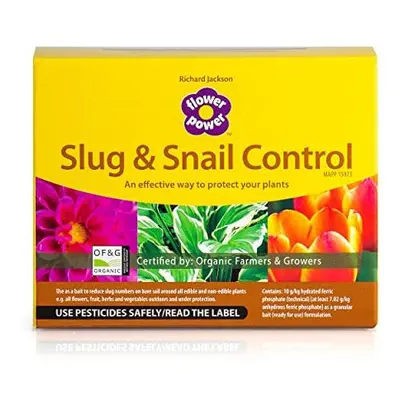 Flower Power Richard Jackson Organic Slug & Snail Control, Natural Eco Friendly Metaldehyde-Free