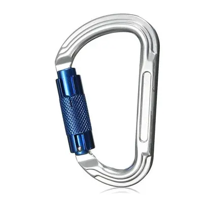 30KN Aluminum Alloy D Shape Carabiner Buckle Climbing Safety Device Tool