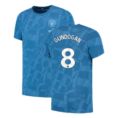 (3XL) Man City FtblCore AOP Tee (Lake Blue) (GUNDOGAN 8)