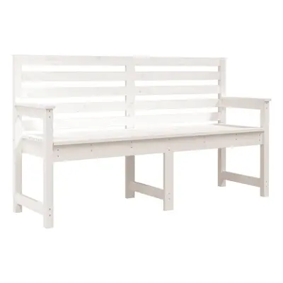 (white pine, 159.5 x x 91.5 cm) vidaXL Garden Bench Outdoor Picnic Bench Camping Wooden Bench So