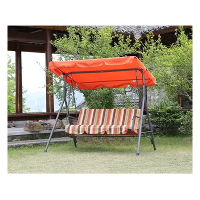 (Orange) Angel Living Seater Outdoor Garden Swing Chair