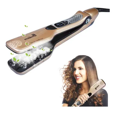 iGutech Hair Straighteners Flat Iron,professional steam hair straightener, Anti-Scald comb, Adju