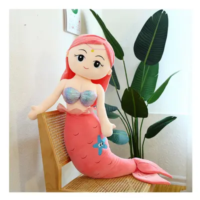 (red, 85cm) Large Mermaid Doll Kids Ragdoll Mermaid Plush toys