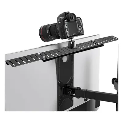 (Large Shelf) DSLR Monitor Mount â Monitor Shelf for Desk Camera Mount, Light Webcam and Micro