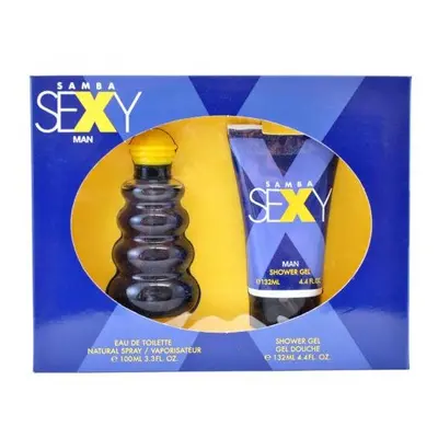 Samba Sexy Pcs Set For Men: 3.3 Edt Sp + 4.4 Oz Shower Gel