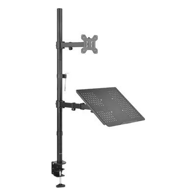 VIVO Laptop and to inch LCD Monitor Stand up Desk Mount Extra Tall Adjustable Stand Fits Laptops