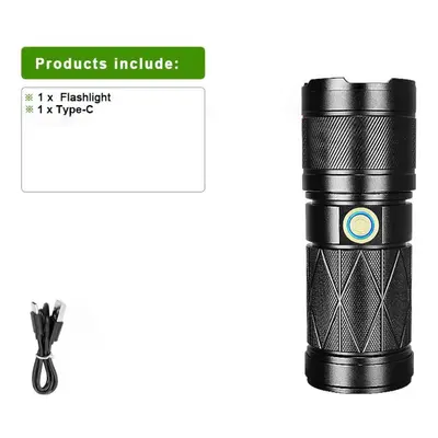 (A-300W LED) Super Bright Rechargeable Flashlight Long Shot 4000m High Power Led Lamp Built-in B