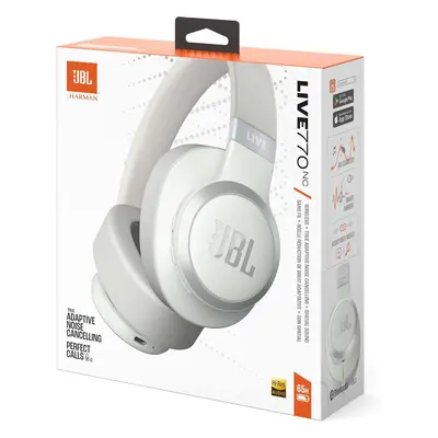 (White) JBL Live 770NC Noise Cancelling Wireless Headset