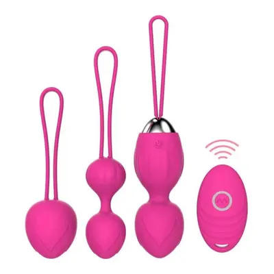 (YF-E043-42-R) Vaginal Ball Tightening Exercise Kegel Ball Speeds Vibrating Egg Silicone Benwa S