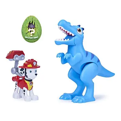 PAW PATROL Dino Rescue Marshall and Dinosaur Action Figure Set, for Kids Aged and Up, Grey