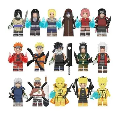 16PCS Naruto Uzumaki Minifigure Naruto Building Blocks Fits Lego