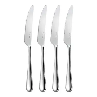 Kingham Bright Cutlery Steak Knife, Set of 4. Made from Stainless Steel. Dishwasher Safe.