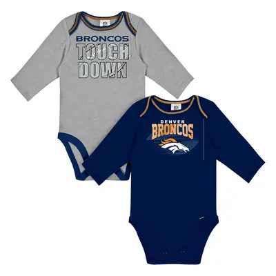 NFL Gerber Unisex Baby Pack Long Sleeve Onesie Bodysuit Team Color Months