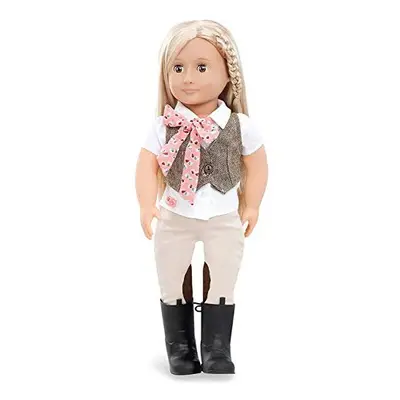 Our Generation Doll by Battat- Leah 18" Regular Non-Posable Equestrian Horse Riding Doll- for Ag