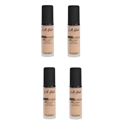 L.A. Girl Pro Matte HD Liquid Foundation Porcelain 30ml x4