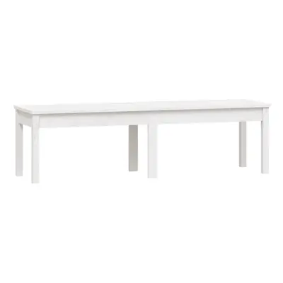 (white pine, 159.5 x x cm) vidaXL Garden Bench Outdoor Picnic Bench Camping Wooden Bench Solid W