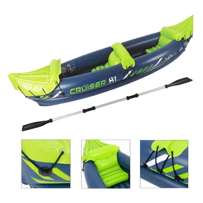 GEEZY Inflatable Kayak Person Blow Up Boat with Paddle and Accessories Durable PVC