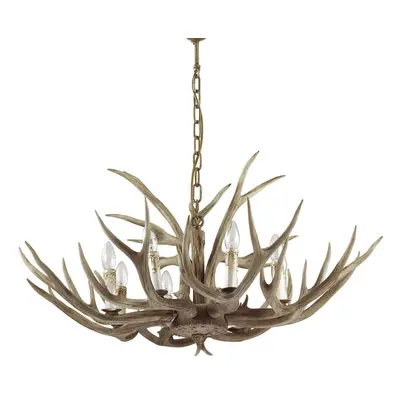 Ideal Lux Chalet - Light Pendant Chandelier Light Brown, E14