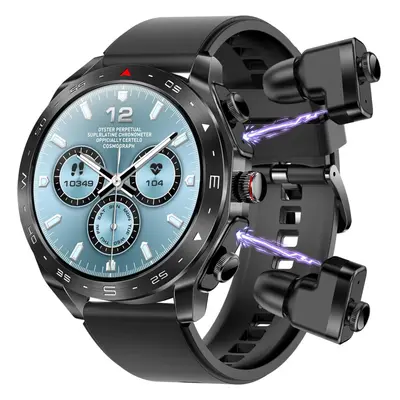 Smart Watch with Earbuds, 1.52" IPS Screen Smartwatch for Men Women, IP67 Waterproof Rugged Fitn