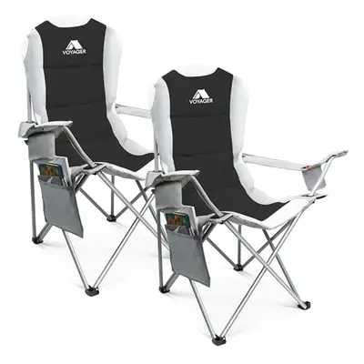 VOYAGER Pack Premium Outdoor Camping Chair Set, 120kg Capacity, 3.3kg Per Chair, Waterproof & Fo