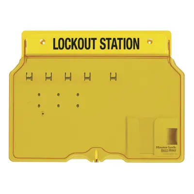 Master Lock 1482B Lockout Tagout Padlock Station Yellow Unfilled