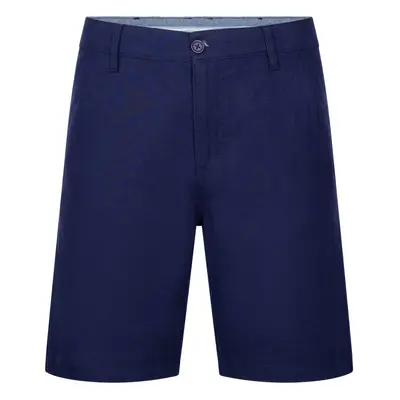 (M, Navy) Trespass Mens Casual Linen Blend Shorts Leam