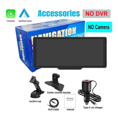 (black, Carplay andriod auto) 10.26 Inch Dashcam Dvr Car Carplay Android Auto Wireless Driving R